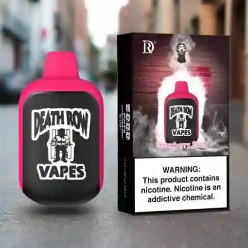 Vape Death Row De 5mil Puffs Fresa Vaper Vapeador Cigarrillo Electronico Vapes