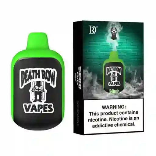 Vape Death Row De 5mil Puffs Menta Vaper Vapeador Cigarrillo Electronico Vapes