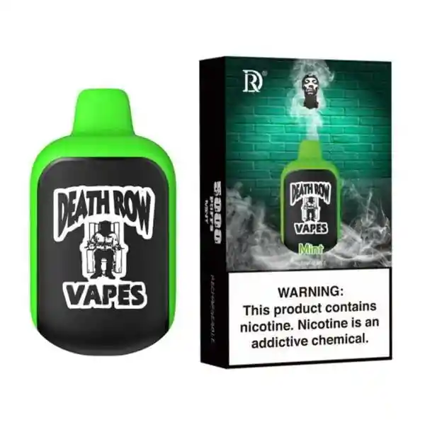 Vape Death Row De 5mil Puffs Menta Vaper Vapeador Cigarrillo Electronico Vapes