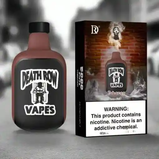 Vape Death Row De 5mil Puffs Tobocco Vaper Vapeador Cigarrillo Electronico Vapes
