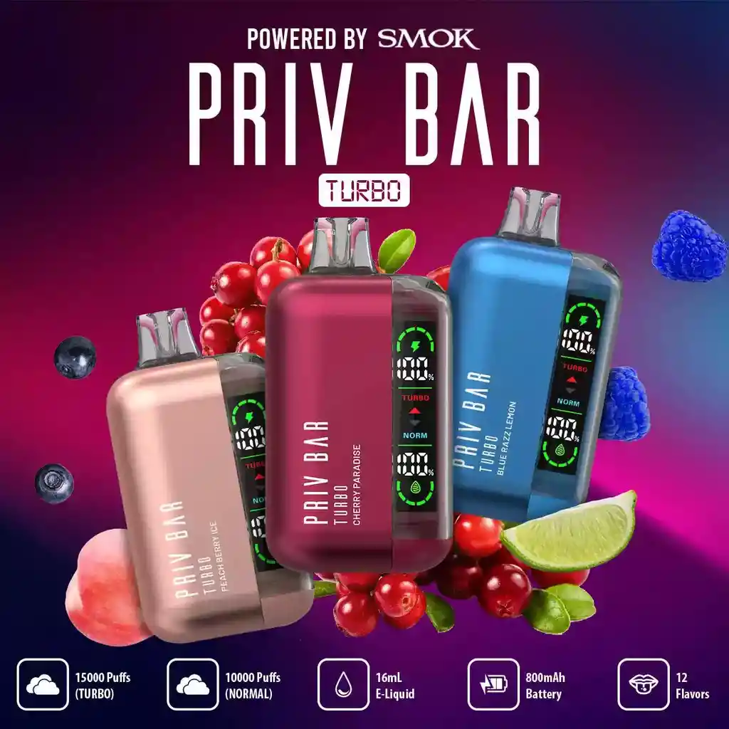 Vape Priv Bar X 3 Unidades Vaper Vapeador Cigarrillo Electronico Vapes