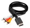 Cable Genérico De Audio Y Video Compatible Con Playstation 2.
