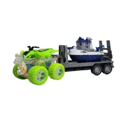 Cuatrimoto Niñera Trailer Bote Lancha Juguete Interactivo