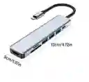 Dock Station Tipo C 7 En 1 Hdmi Hub Usb 3.0 Usb C T Micro Sd