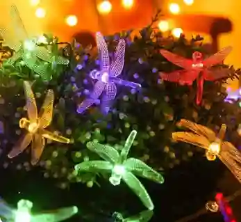 Guirnalda De Luces Libélula, Usb 20l 5m Multicolor