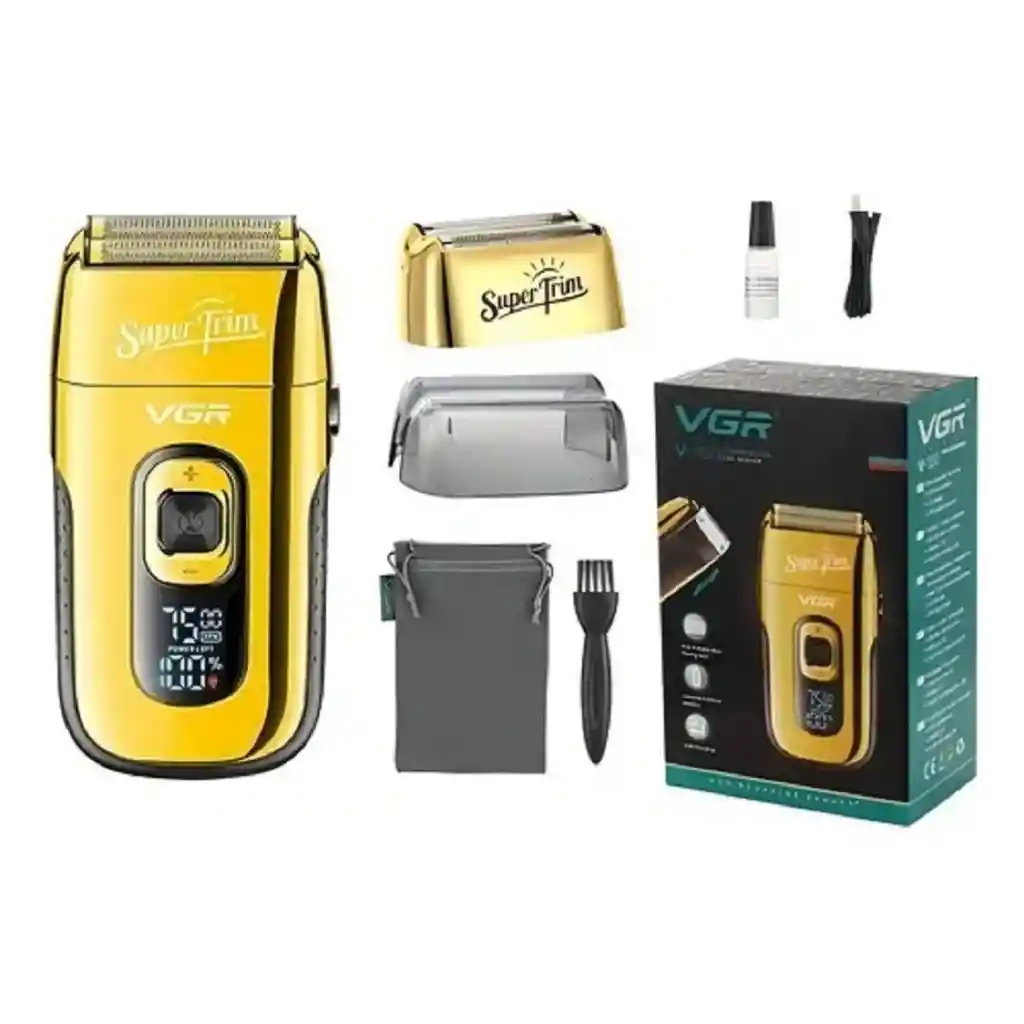 Maquina Rasuradora Afeitadora Barba Dorada