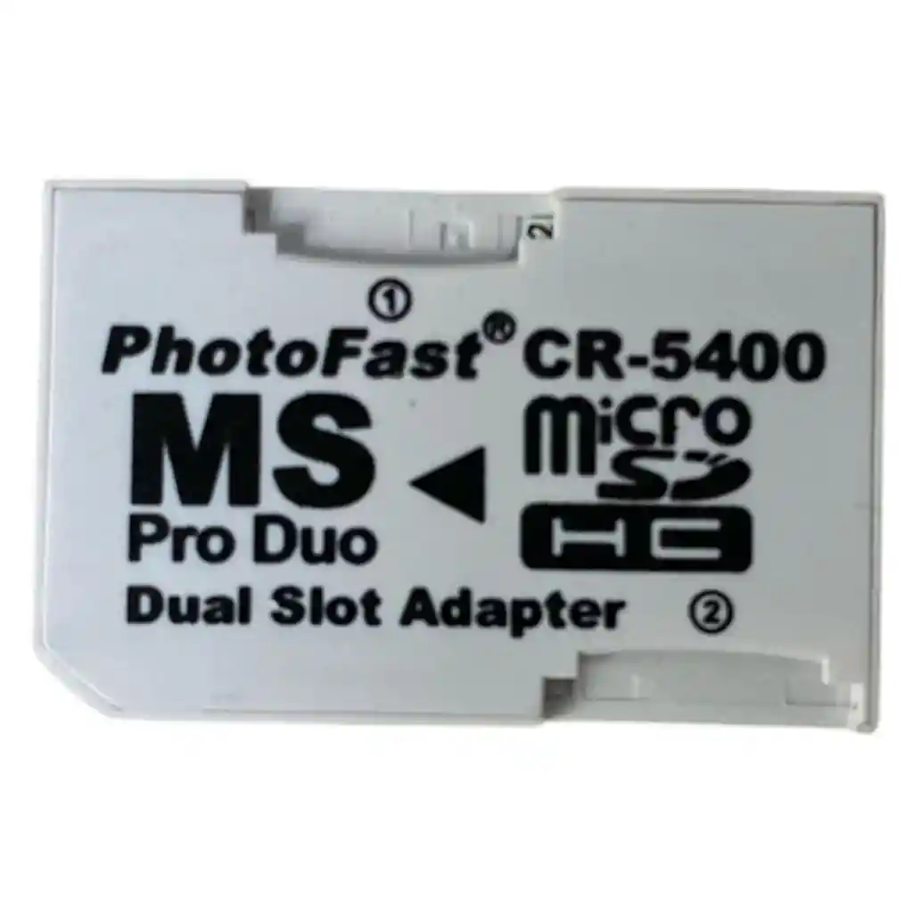 Adaptador Memory Stick Pro Duo Doble Microsd Para Sony Psp