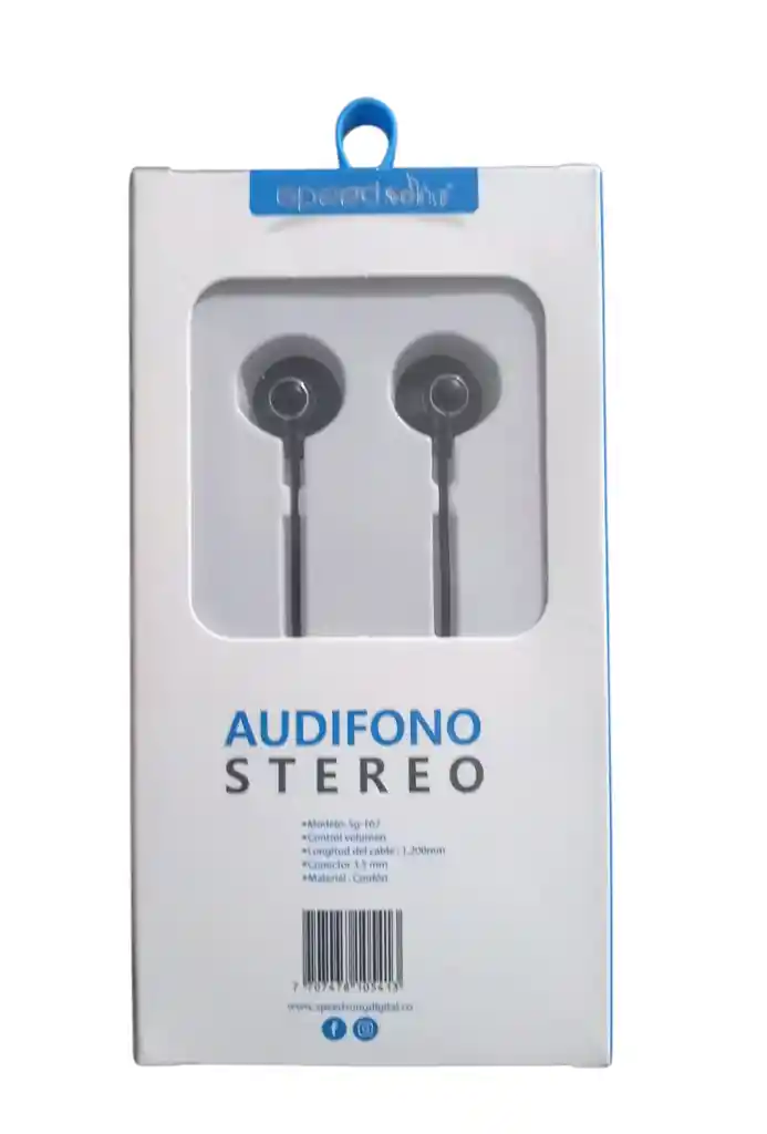 Audífono Stereo Speed Song Sg-167 Conector En L / Manos Libres