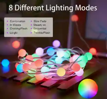 Guirnalda De Bolas De Luz Light Usb 15m