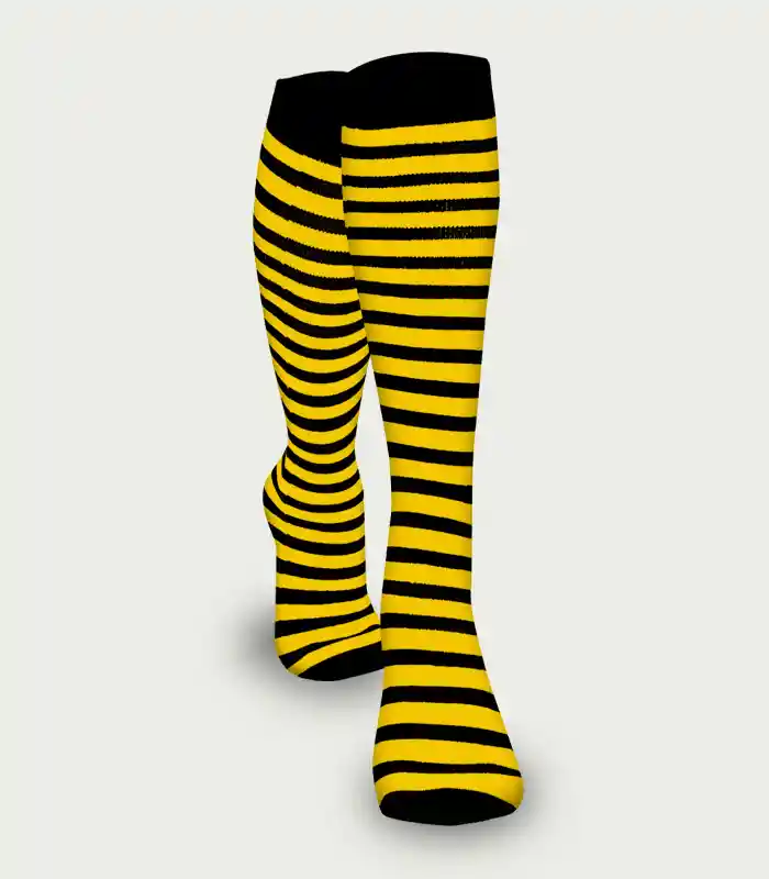 Medias Lisas A Rayas De Diferentes Colores Para Adulto