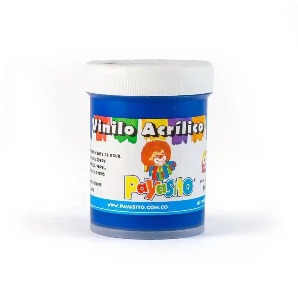 Pintura Vinilo Acrilico Payasito 80 Gm Color Azul