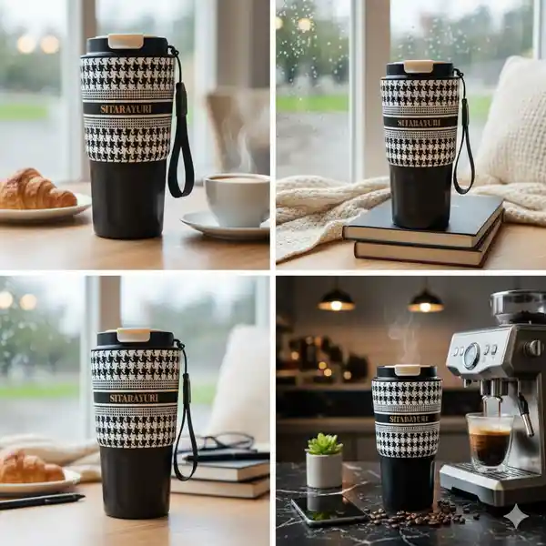 Termo Sitarayuri Zf-041 (negro) 600ml