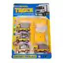 Camiones Construccion Set + Grua Juguete Niños Constructor