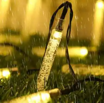 Guirnalda Tubo Lluvia Cálido 7metros Usb Calida