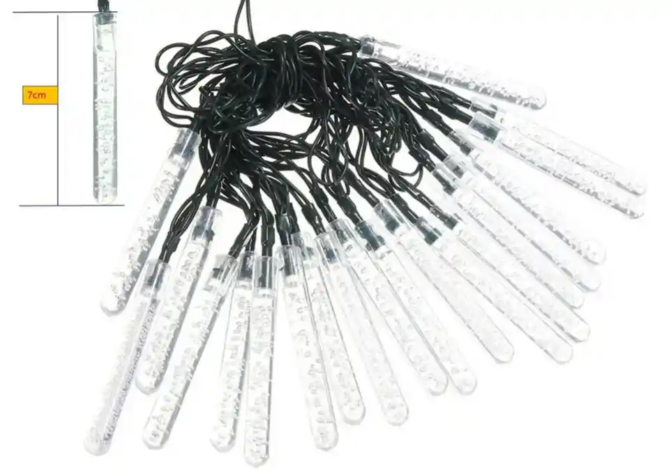 Guirnalda Tubo Lluvia Cálido 7metros Usb Calida