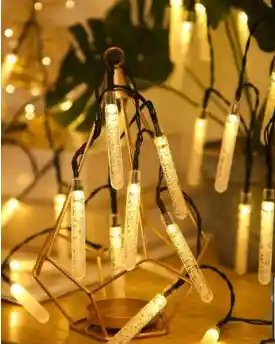 Guirnalda Tubo Lluvia Cálido 7metros Usb Calida