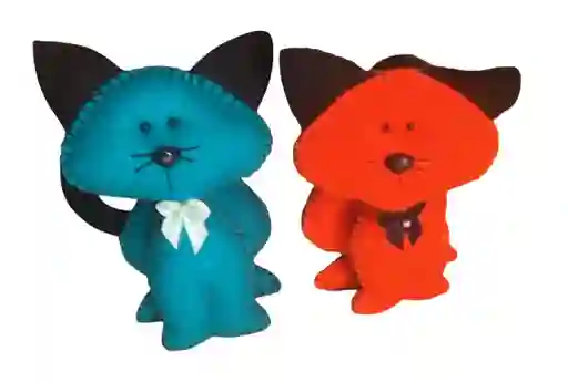 Muñeco Gato En Tela