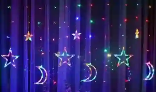 Cortina Luces De Luna Estrellas, Led Usb 3m Multicolor