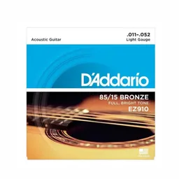 Encordado Guitarra Acustica Daddario Ez910 Metalico .011 - .052