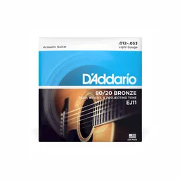 Encordado Guitarra Electroacustica Daddario Ej11 .012 - .053