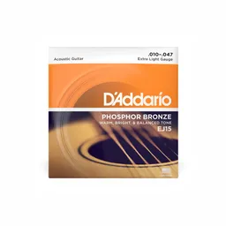Encordado Guitarra Electroacustica Daddario Ej15 .010 - .047