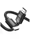 Cable Hdmi 2.0 Ugreen 4k 60hz 2m Alta Velocidad Trenzado Para Tv, Ps5, Xbox