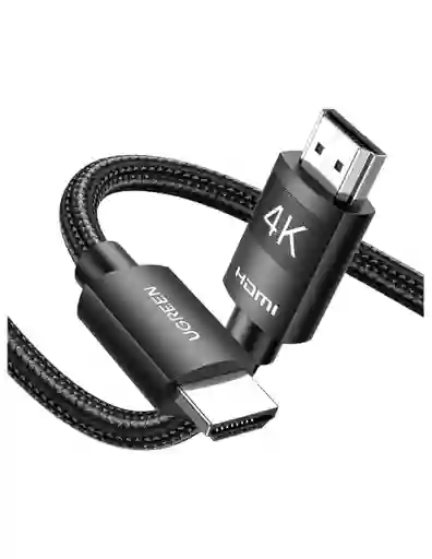 Cable Hdmi 2.0 Ugreen 4k 60hz 2m Alta Velocidad Trenzado Para Tv, Ps5, Xbox