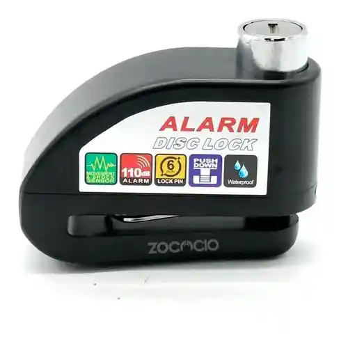 Candado Con Alarma Para Motos Frenos De Disco