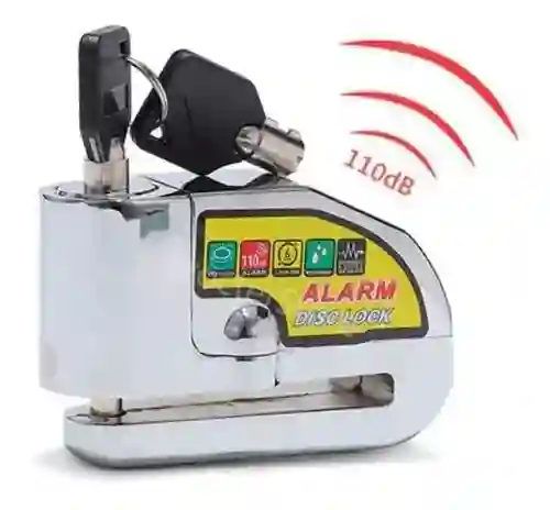 Candado Con Alarma Para Frenos De Disco Moto
