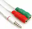 Cable Adaptador Convertidor Jack 3.5 Microfono/auricular