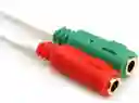 Cable Adaptador Convertidor Jack 3.5 Microfono/auricular