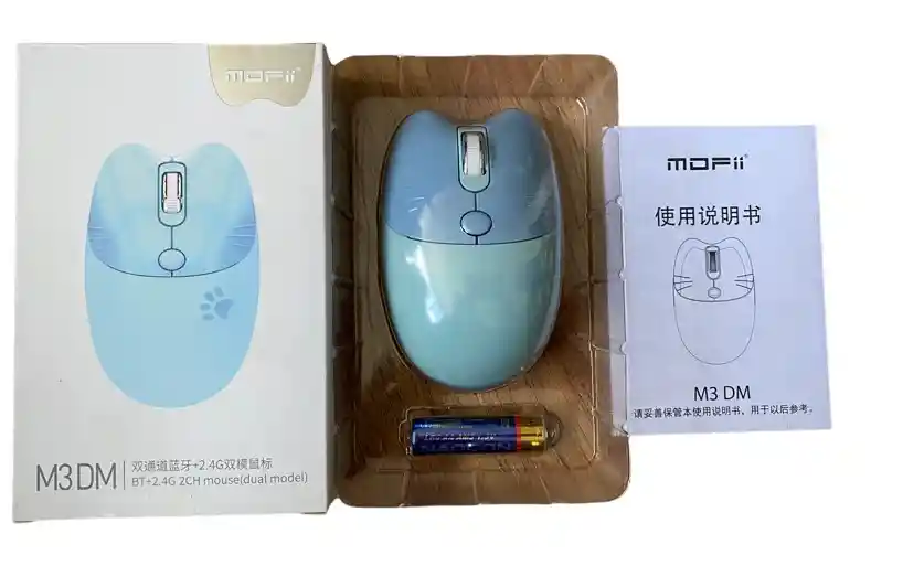 Mouse Inalambrico Mofii M3dm De Color Azul