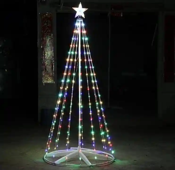 Arbol De Navidad 2 Metros De Alto Luces De Navidad Luces Navideñas