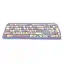 Combo Inalámbrico Teclado Y Mouse Mofii 666 Violeta