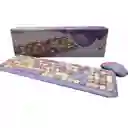 Combo Inalámbrico Teclado Y Mouse Mofii 666 Violeta