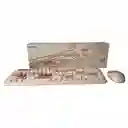 Combo Inalámbrico Teclado Y Mouse Mofii 666 Marron