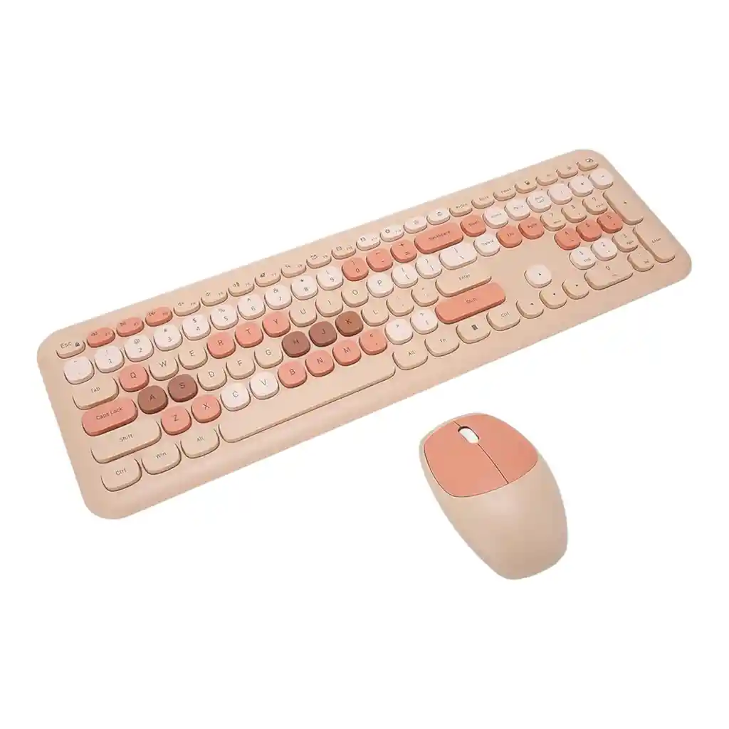 Combo Inalámbrico Teclado Y Mouse Mofii 666 Marron