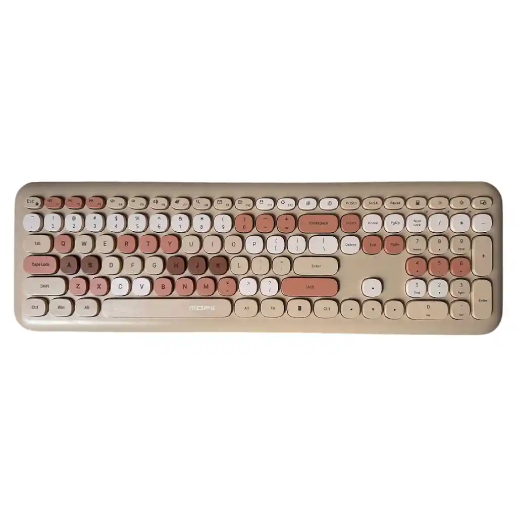 Combo Inalámbrico Teclado Y Mouse Mofii 666 Marron