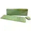 Combo Inalámbrico Teclado Y Mouse Mofii 666 Verde