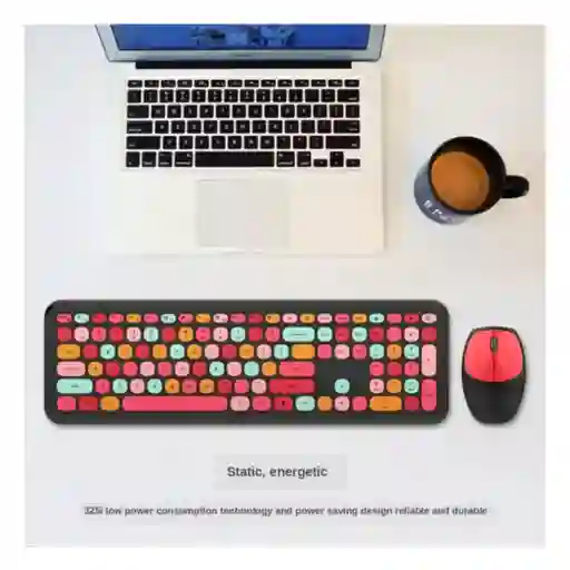 Combo Inalámbrico Teclado Y Mouse Mofii 666 Negro/ Colores
