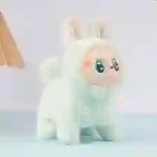 Peluches Juguete Eléctrico Labubu , Cara De Silicona Perro Corriendo Cantando Nuevo Con 2 Pilas Aa No Incluida
