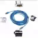 Cable Usb A B Macho Impresora Escaner Multifuncional 3 Metro Color Azul