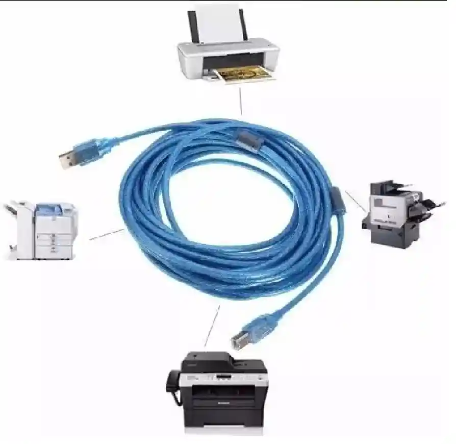 Cable Usb A B Macho Impresora Escaner Multifuncional 3 Metro Color Azul
