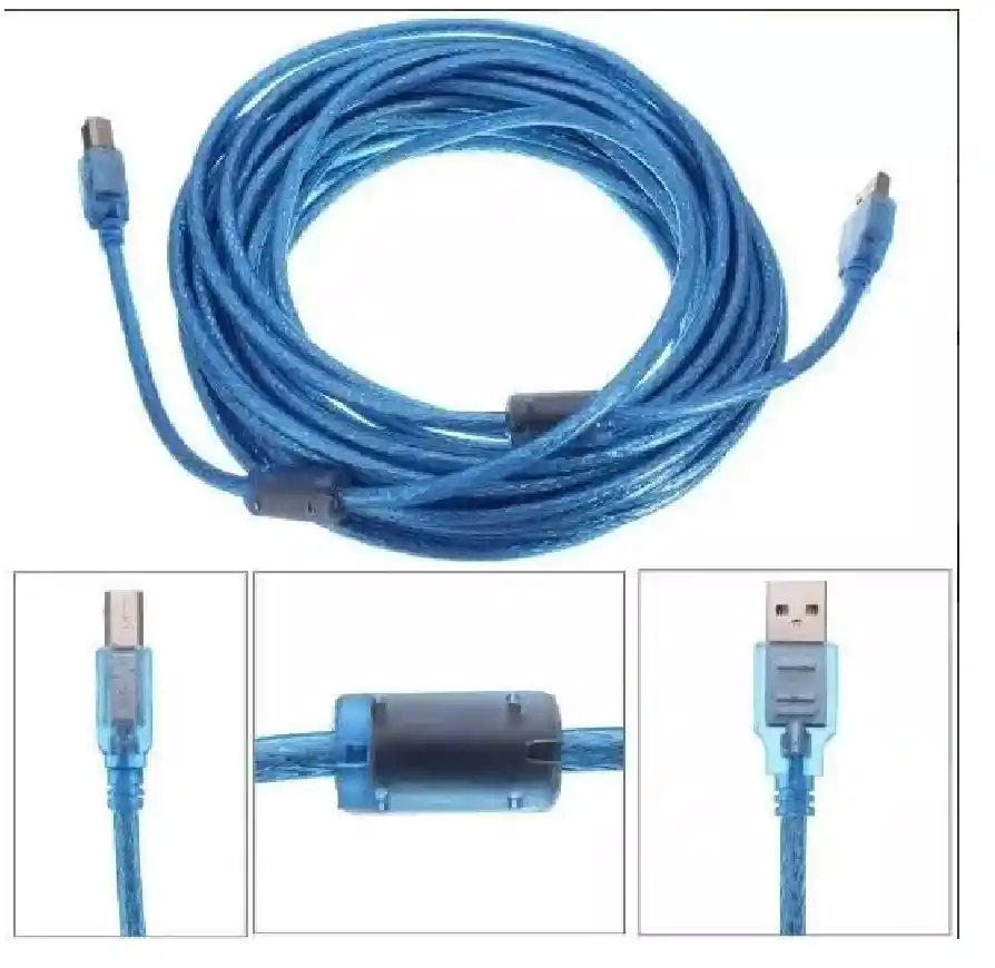 Cable Usb A B Macho Impresora Escaner Multifuncional 3 Metro Color Azul