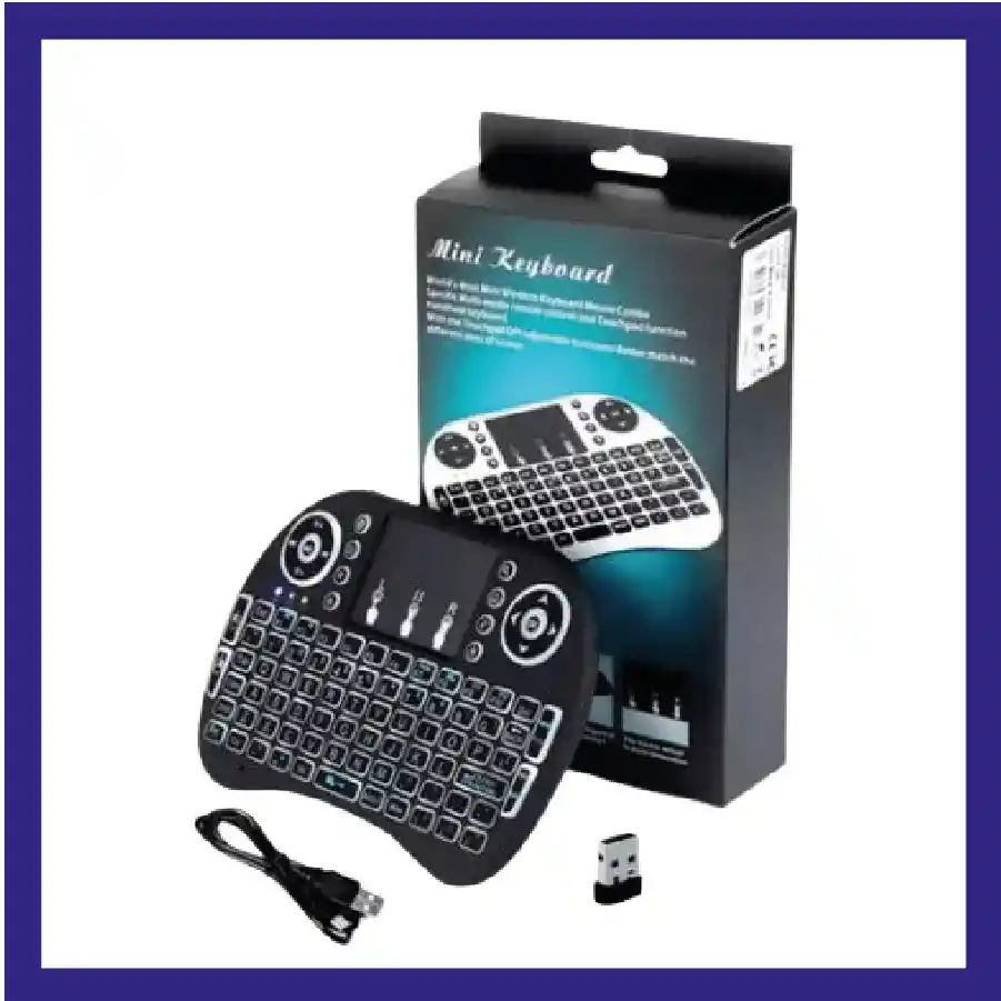Mini Keyboard Inalámbrico Retroiluminado