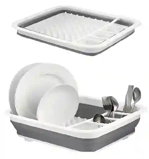 Estante De Platos Plegable Escurridor De Platos Plegable D