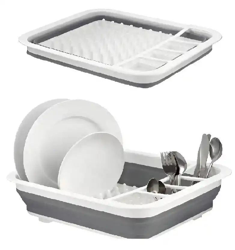 Estante De Platos Plegable Escurridor De Platos Plegable D