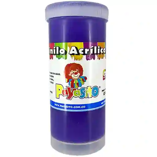 Pintura Vinilo Acrilico 125 Gm Payasito Violeta Morado