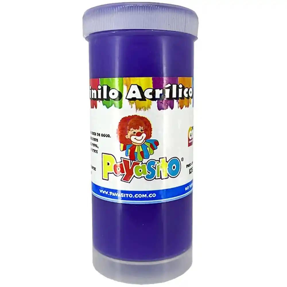 Pintura Vinilo Acrilico 125 Gm Payasito Violeta Morado