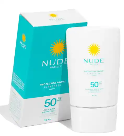 Protector Solar Facial Nude Mate Incoloro 50spf 50ml